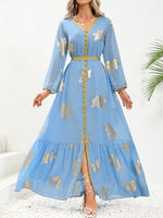 Robe Longue Bronzée — Soirée Dubai
