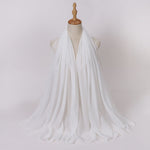 Hijab Chiffon Perlé — Uni Élégant