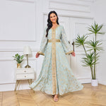 Robe de Soirée — Fleurs Dorées