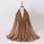 Hijab Chiffon Perlé — Uni Élégant
