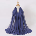 Hijab Chiffon Perlé — Uni Élégant