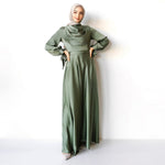 Robe Col Montant — Ankle Dress Modeste
