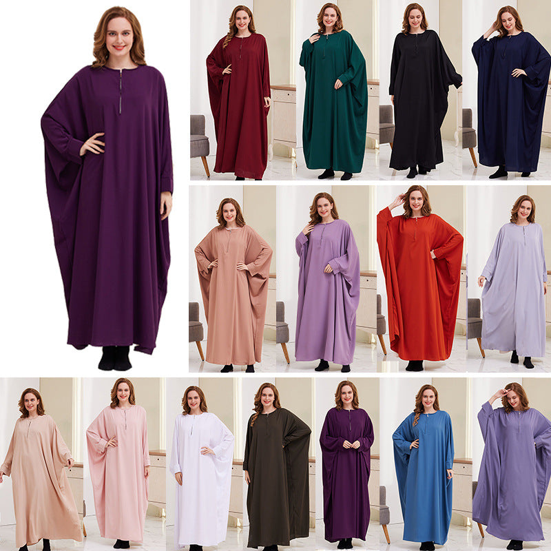 Robe Manches Chauve-Souris — Ample Fluide