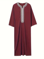 Qamis Homme — Manches Midi Dentelle